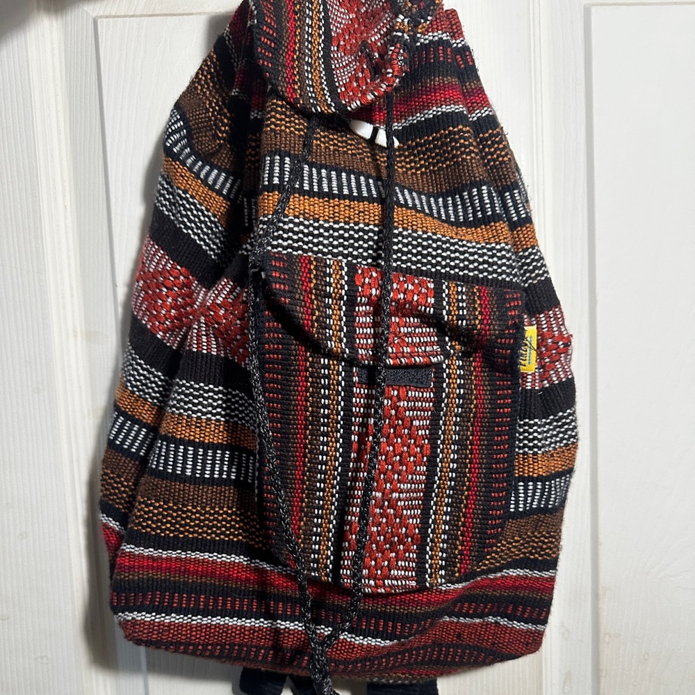 Colorful Striped Backpack